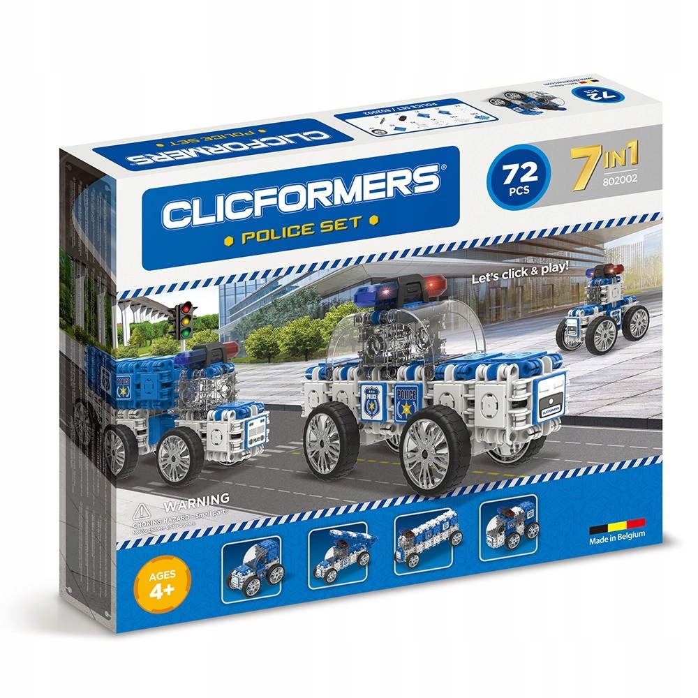 

Clics Pl klocki Clicformers 802002 7w1 Policja