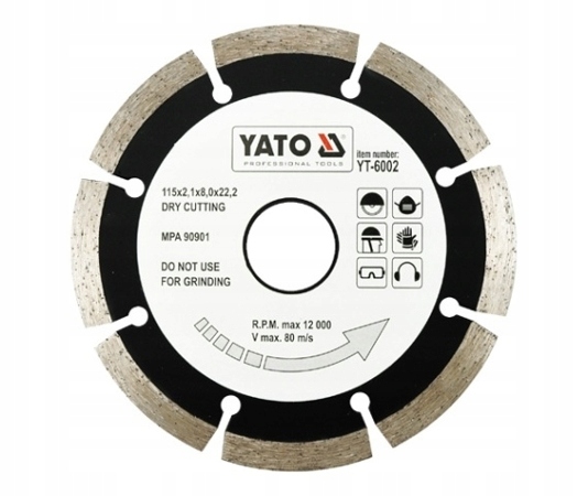 

Tarcza Diamentowa Segmentowa 115MM Yato YT-6002