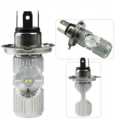 ŻARÓWKA LED MOTOCYKL MOTOR SKUTER H4 HS1 1400LM Typ H4 / P43t