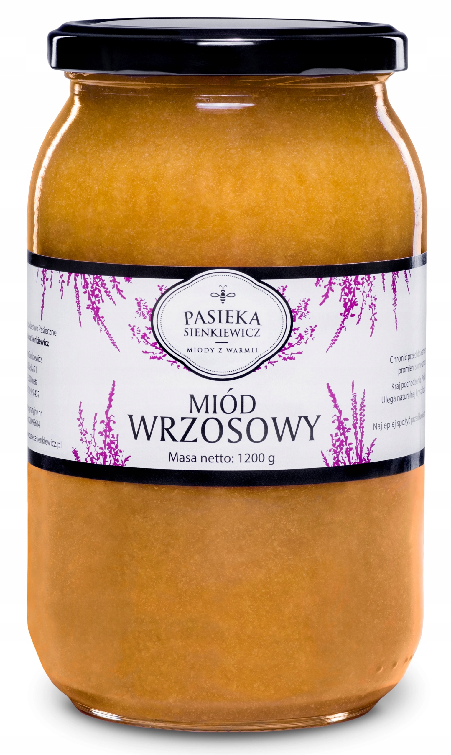 Levně Pasieka Sienkiewicz Vřesový Med 1200 G