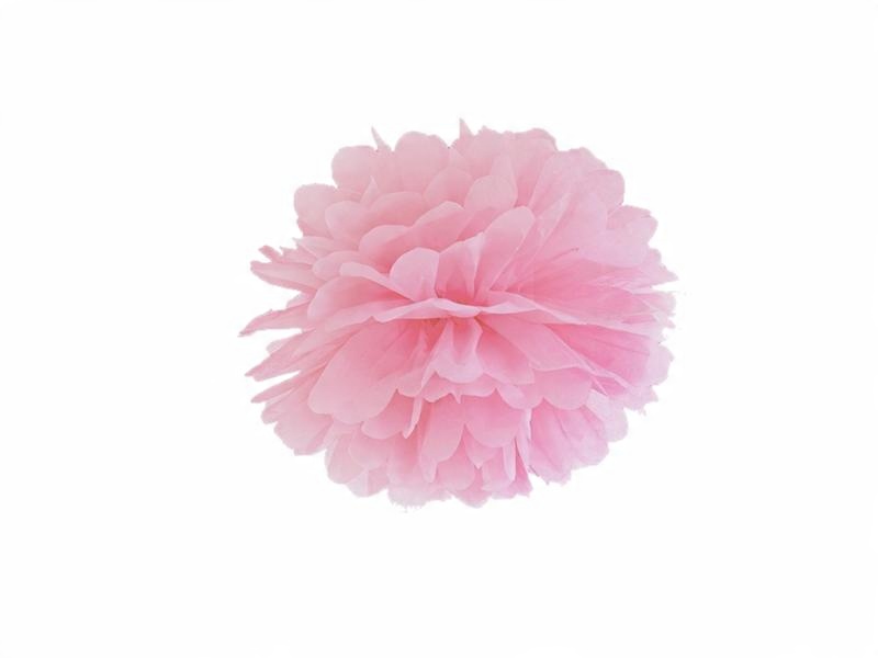 

Pompon Bibułowy 25 CM różowy Urodziny Ślub