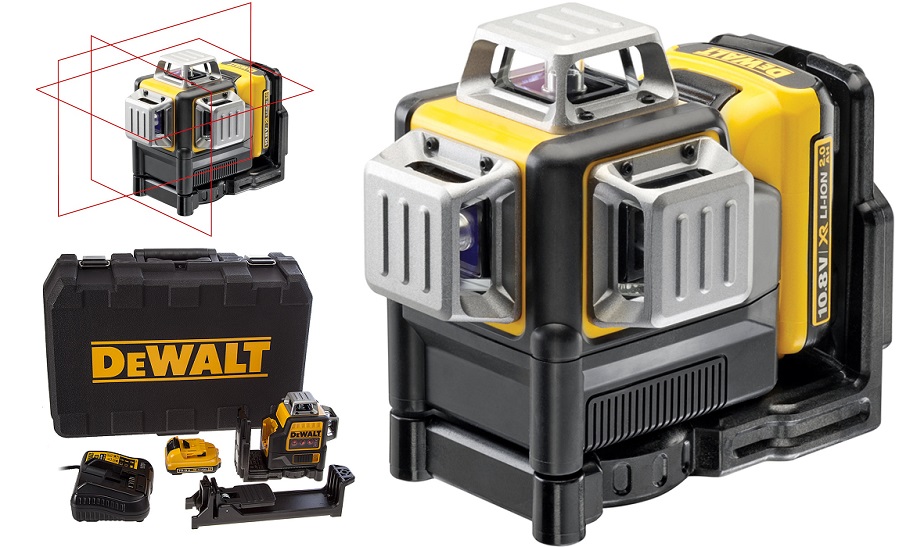 DeWALT DCE089D1R 10,8V Laserová křížová vodováha Hd akumulátorová baterie