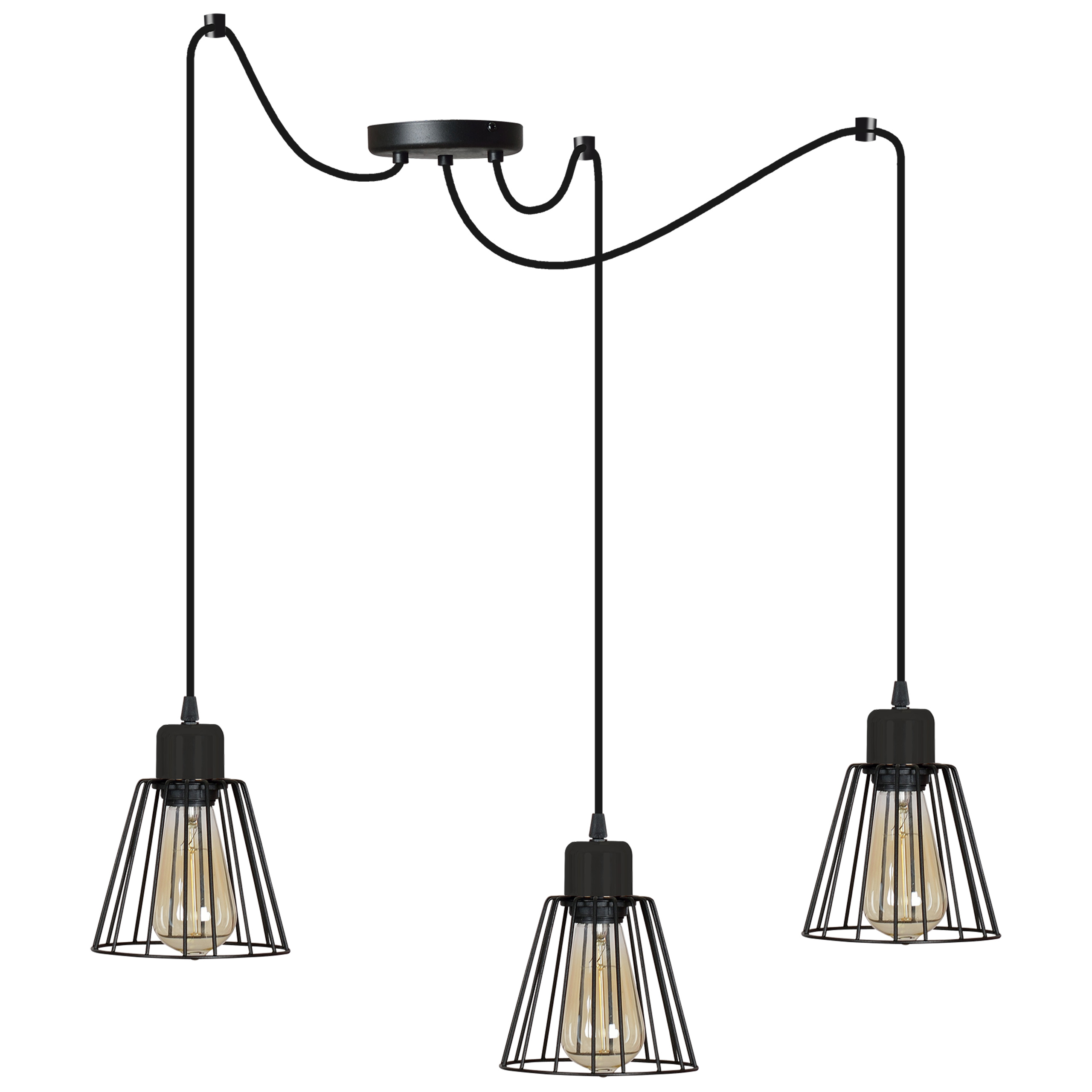 

Lampa Wisząca Pająk Loft Regulowana Edison Led E27