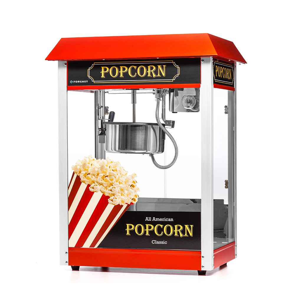 FORGAST PROFESJONALNA MASZYNA URZĄDZENIE DO POPCORNU CZERWONY DACH FG09302 EAN (GTIN) 5907602020656