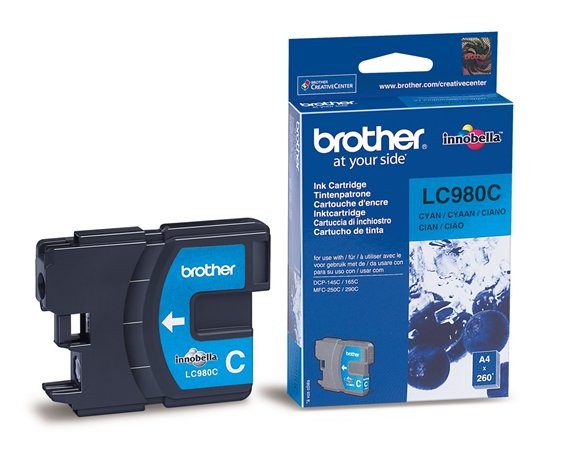 Tusz Brother LC980C niebieski (cyan)