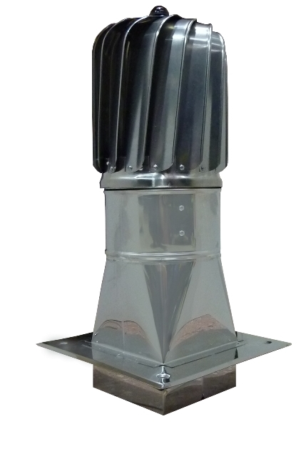 Otočný komínový nástavec Tulipán fi150 základna
