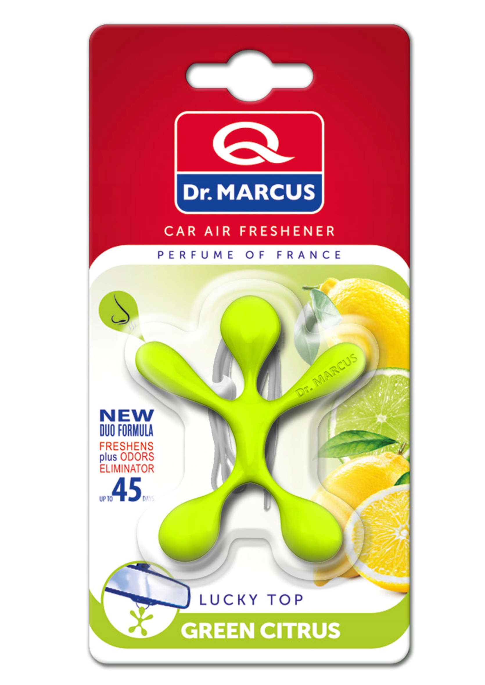 

Dr Marcus Lucky Top Green Citrus Zapach Zawieszka