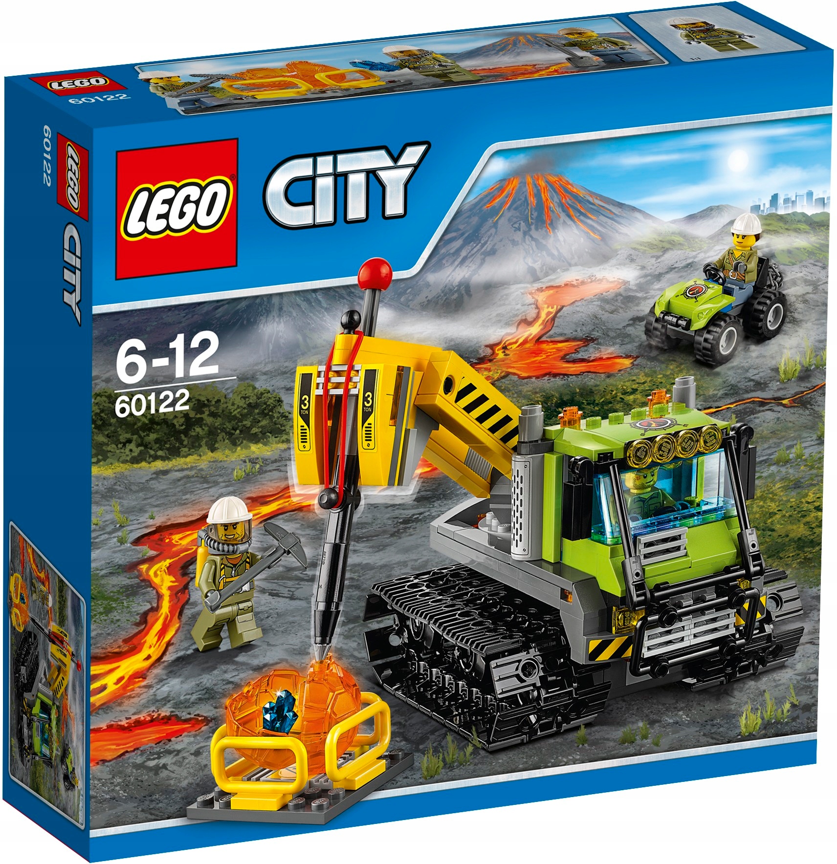 Lego City 60122 Badacze Wulkanów Łazik Wulkaniczny