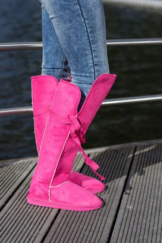 Buty DAMSKIE Długie SASZKI BOTKI Emo Kozaki SASZKI Płeć kobieta