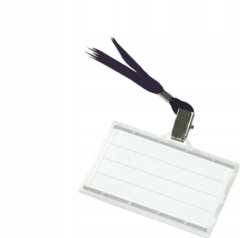 

Identyfikator z czarną taśmą Donau twardy