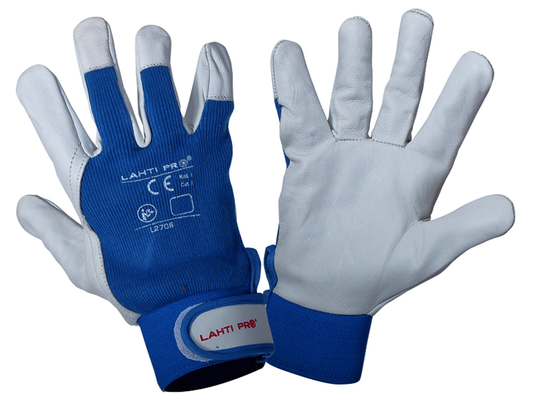 RĘKAWICE OCHRONNE ZE SKÓRY L 9 LAHTI PRO L2706