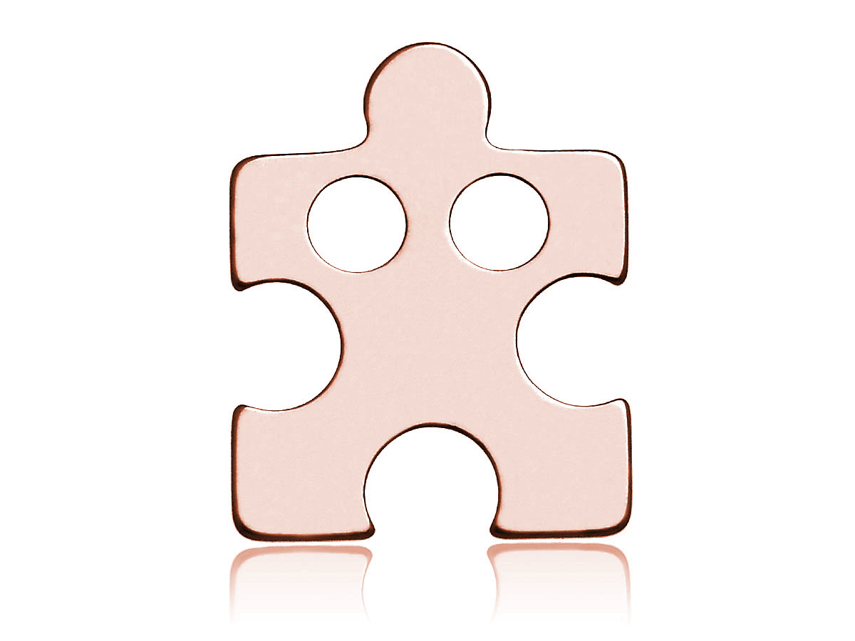 

Celebrytka Zawieszka Puzzel Różowe Złocenie