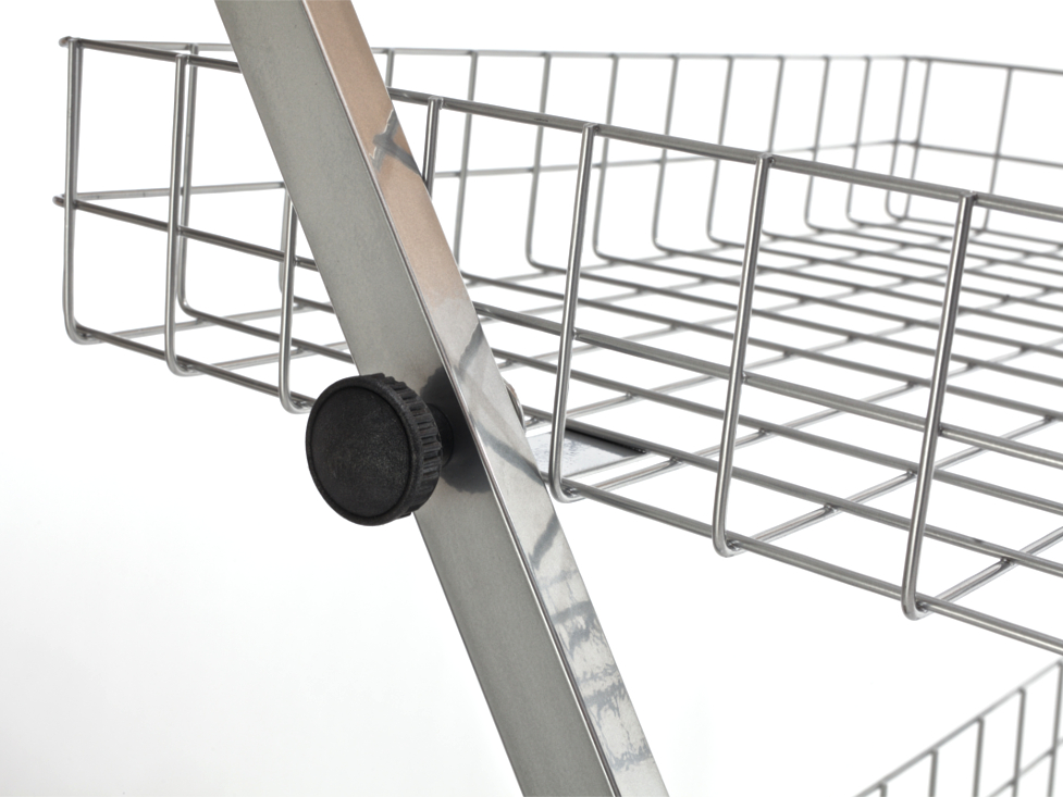 STOJAK SKOŚNY 4 KOSZE EKSPOZYTOR SKLEPOWY h2 Marka Best-line