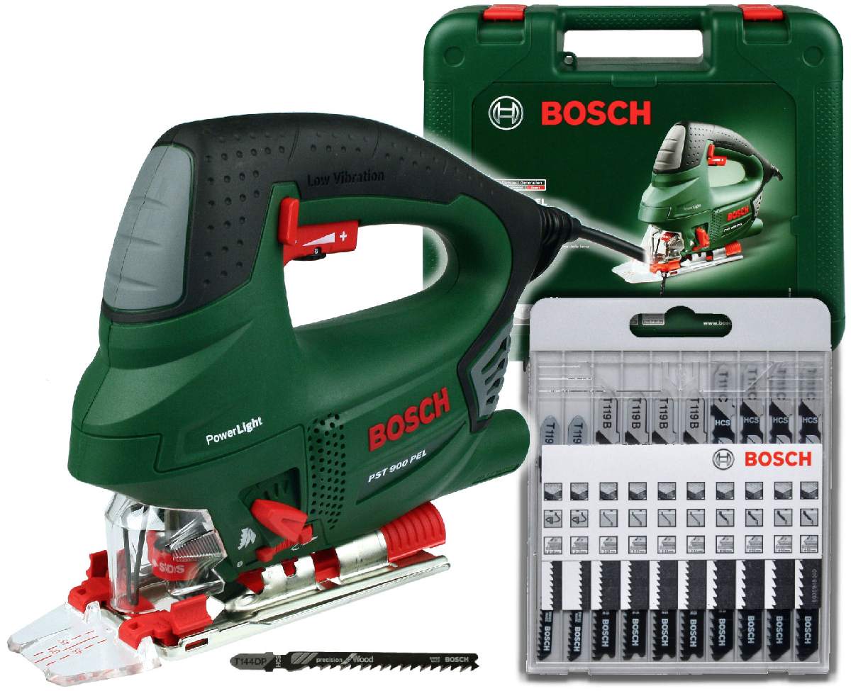

Wyrzynarka 620W Pst 900 Pel Bosch Walizka +10 Brze