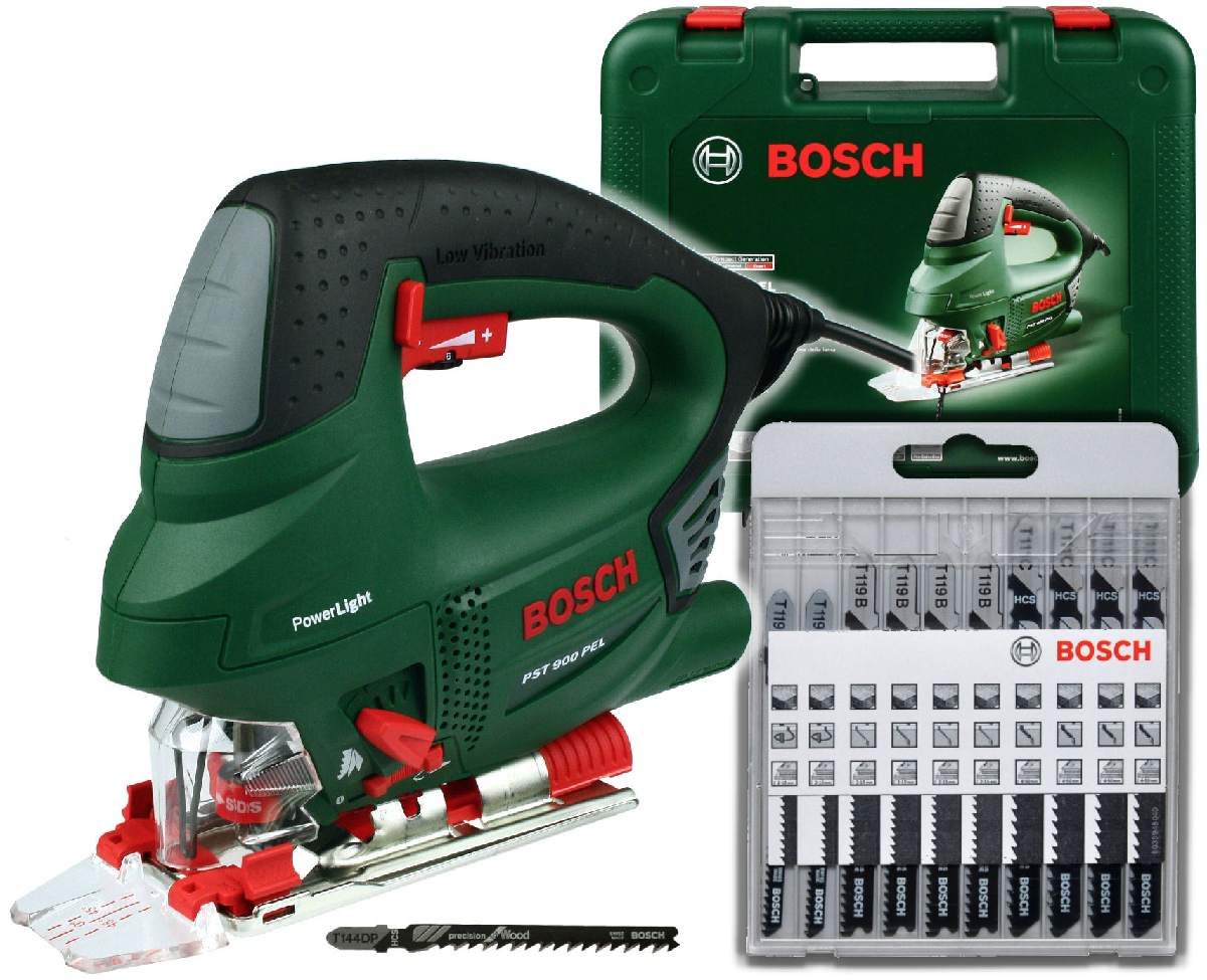 Фото - Електролобзик Bosch Wyrzynarka 620W Pst 900 Pel  Walizka +10 Brze 