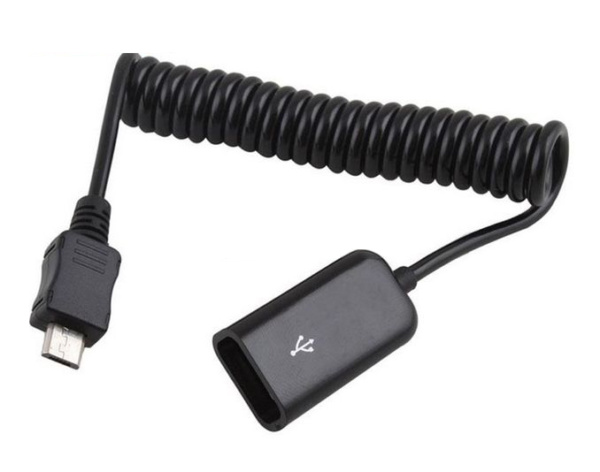 

Kabel Otg Usb Micro Usb sprężynka spirala 10-100