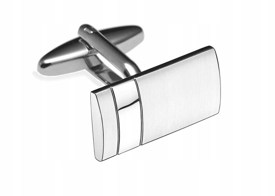 

Modne Spinki do Mankietów Koszul + Pudełko D51