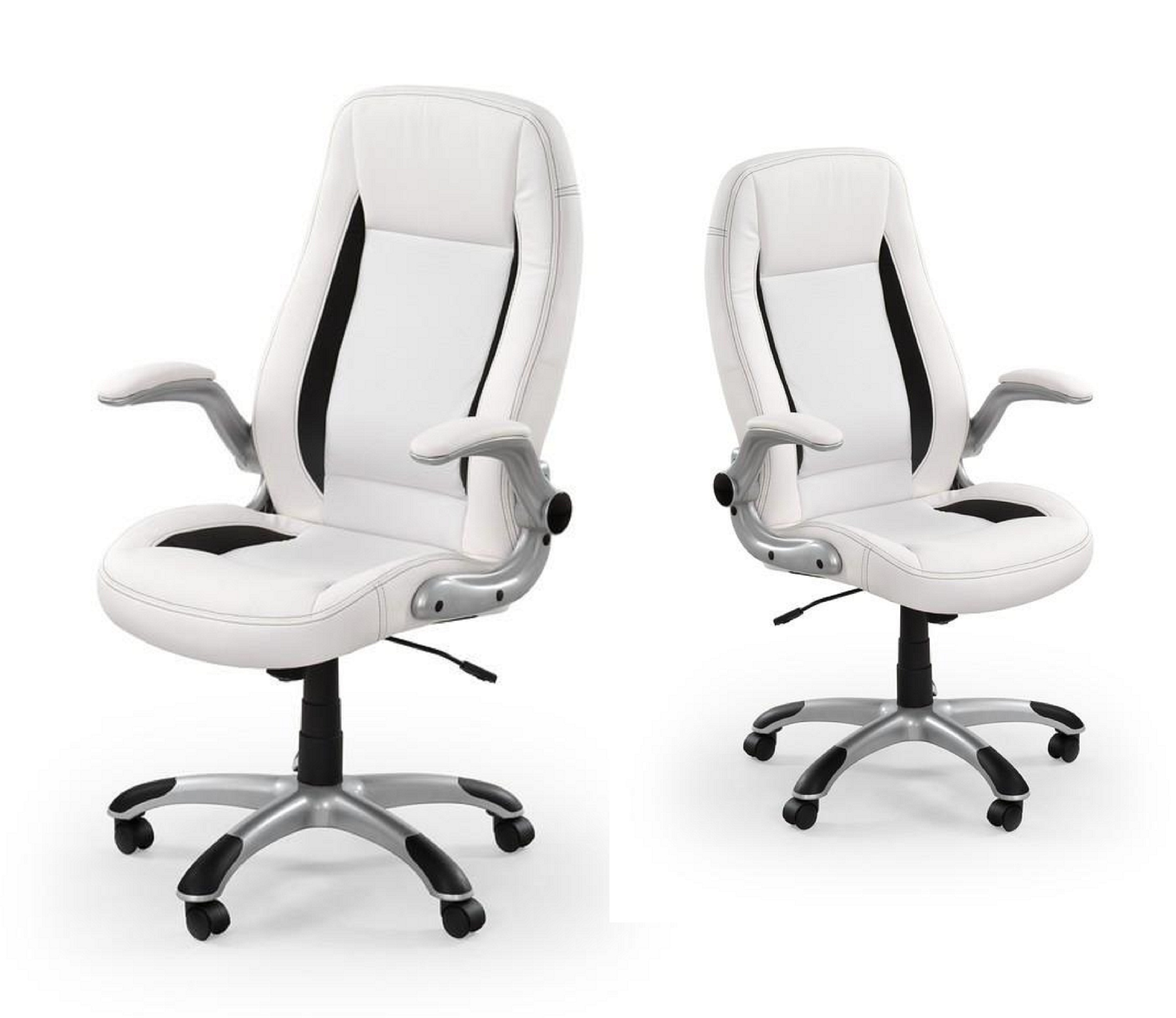 Biurowy fotel obrotowy Saturn 3 Biały