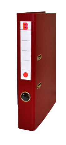 

Segregator Biurowy A4 50mm Wąski Bordowy Okuty