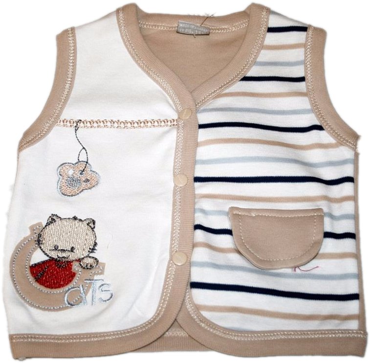 BESTIDO *-ХЛОПКА ЖИЛЕТ С МИШКОЙ - 56 см