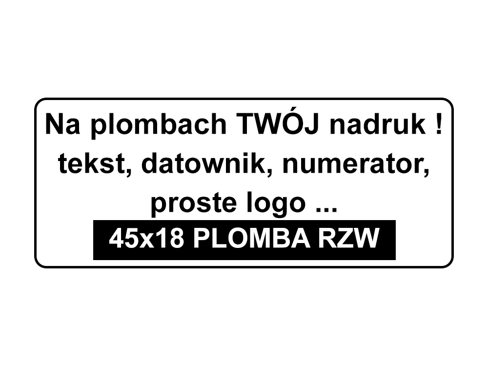 

Plomby Gwarancyjne Stickery 45x18 Folia Rzw