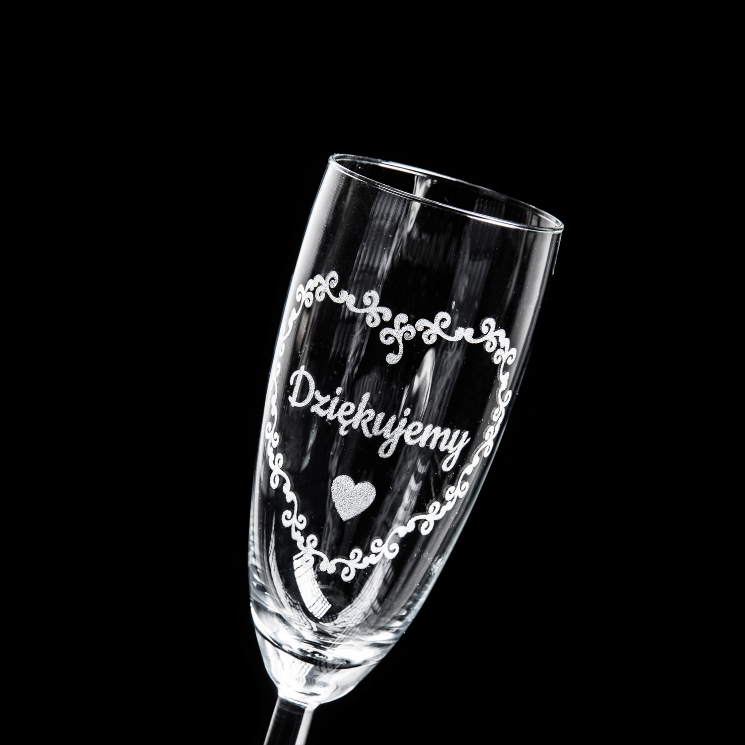 Kieliszki z grawerem ŚLUB ROCZNICA Kolor dominujący bezbarwny
