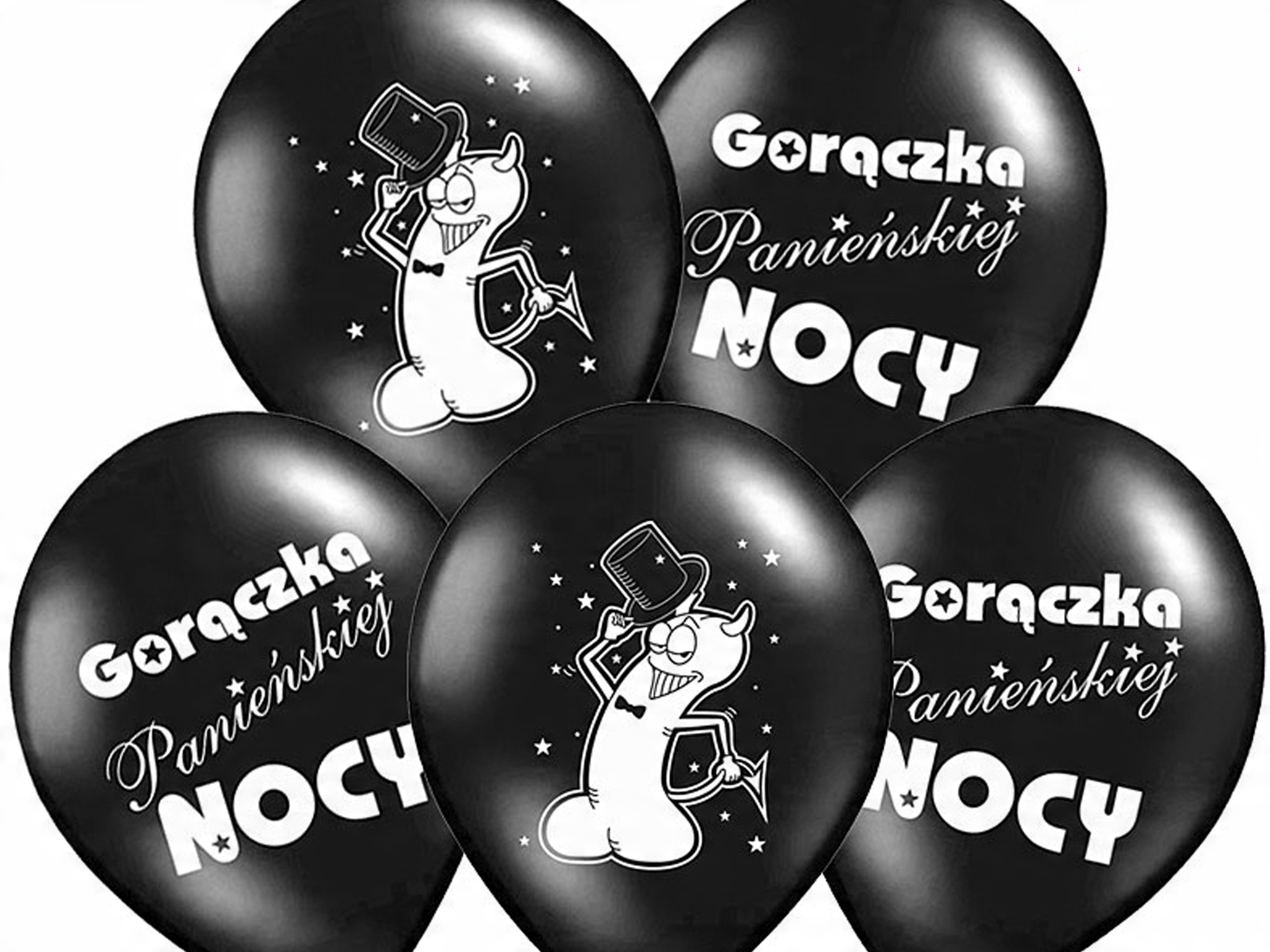 

Balony Gorączka Panieńskiej Nocy -- 5szt -- 30cm