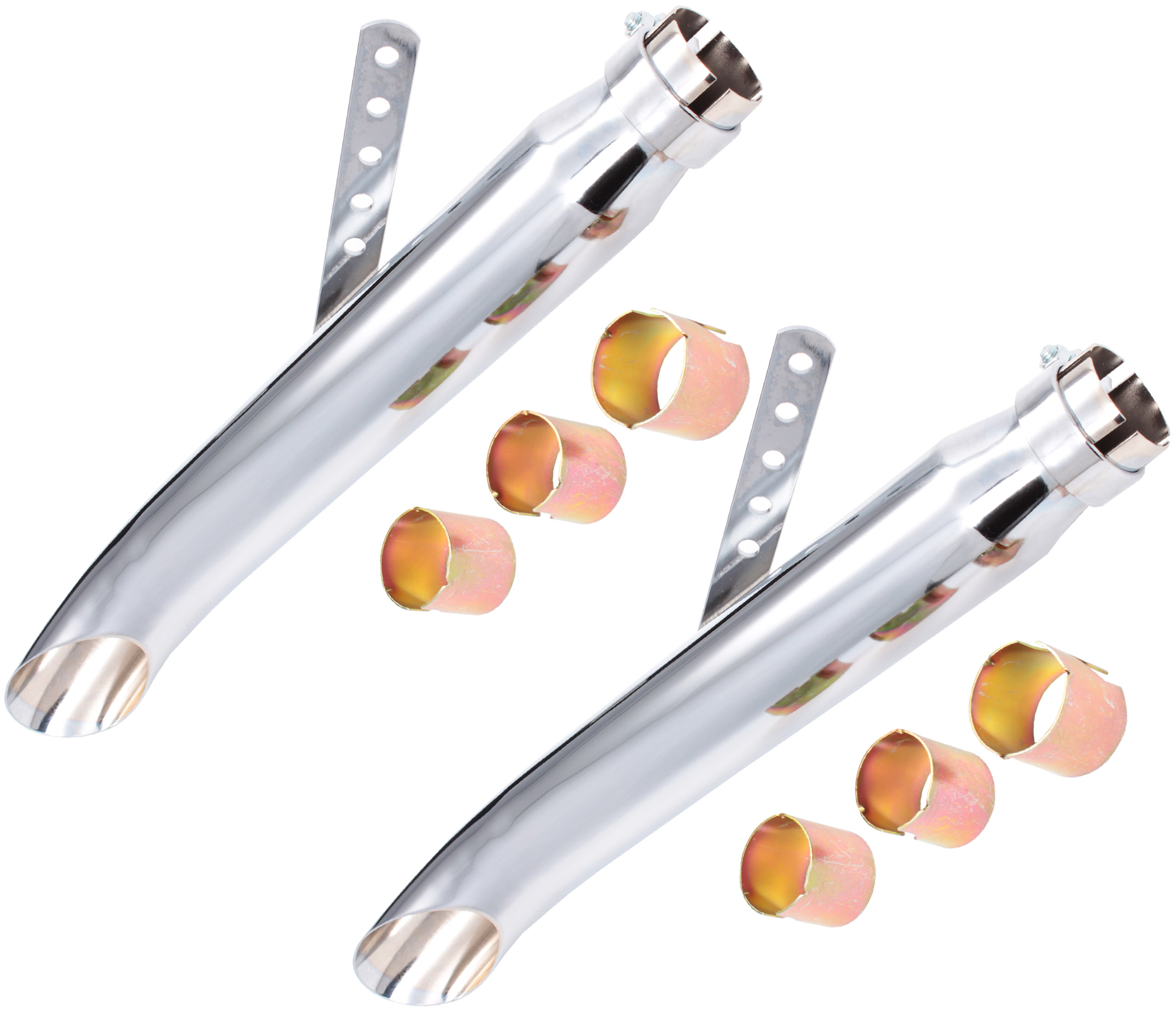 4324423523324 - ГЛУШНИК ВИХЛОПНОЇ ХРОМ YAMAHA HONDA CHOPPER DRAG PARA