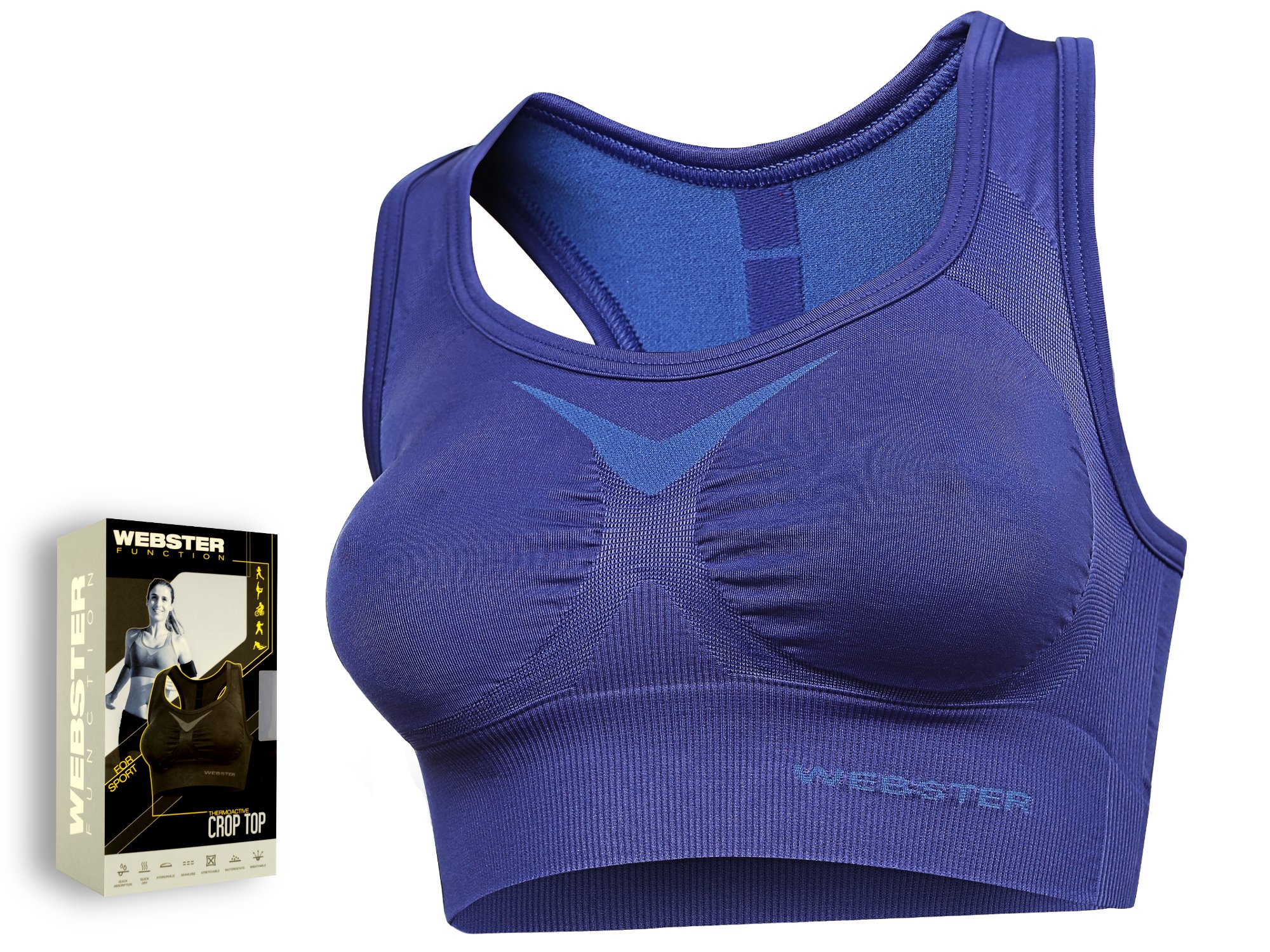 

Webster Top crop CR10100 Termoaktywny niebieski XL