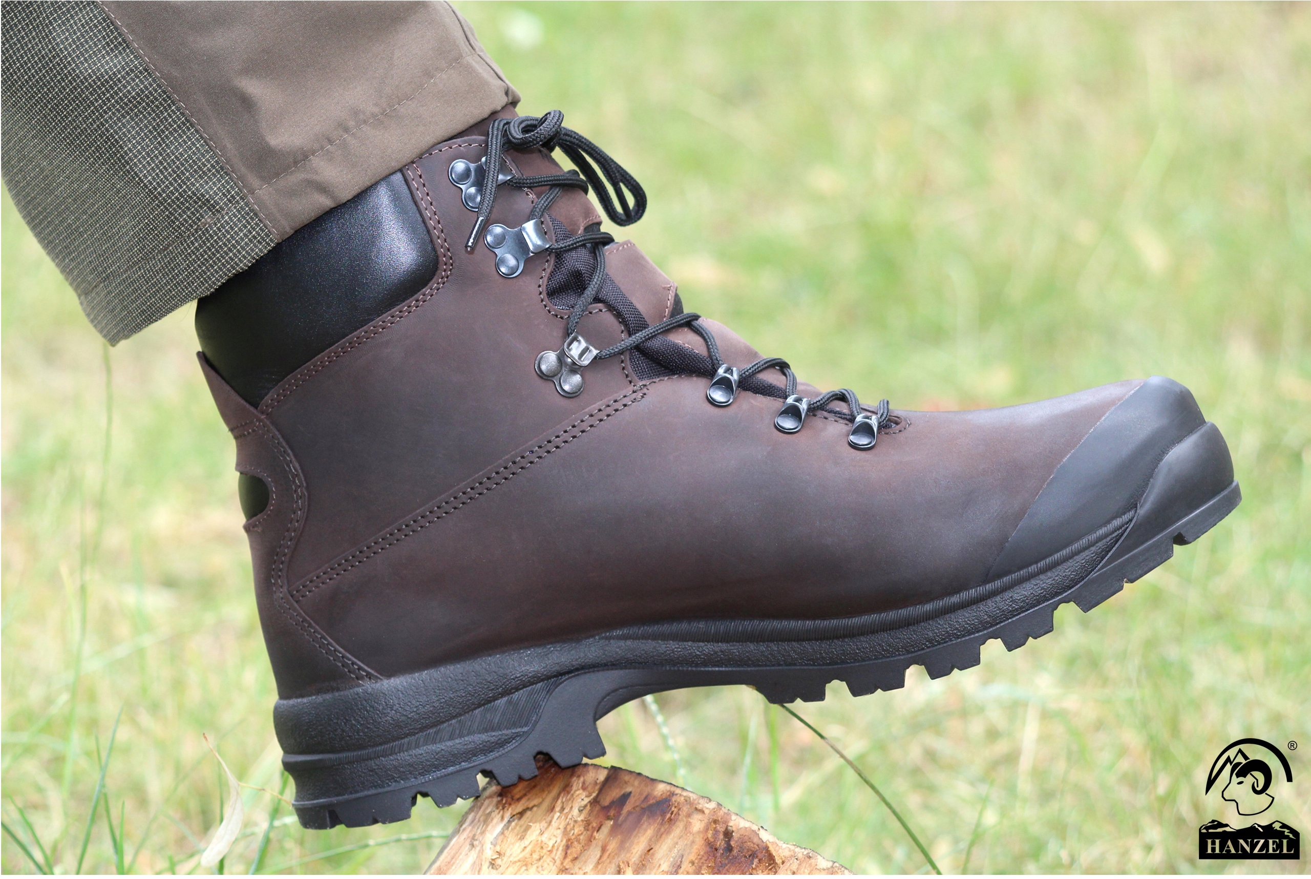 TREKINGOWE BUTY GÓRSKIE HANZEL 100% SKÓRA + VIBRAM Marka Hanzel