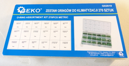 УПЛОТНИТЕЛЬНЫЕ КОЛЬЦА КОНДИЦИОНЕРА HNBR, 270 ШТ.