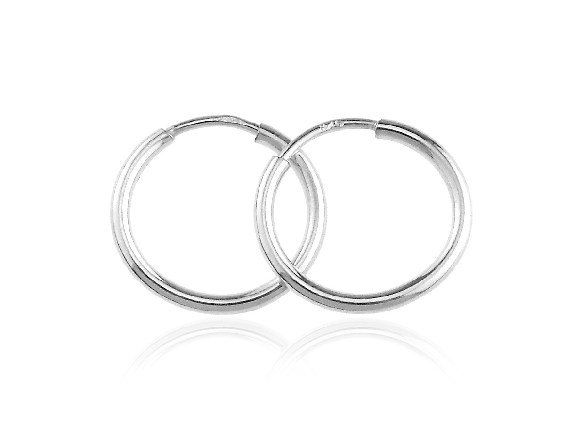 

Kolczyki Srebrne Kółka Kółeczka 15MM Srebro Pr 925
