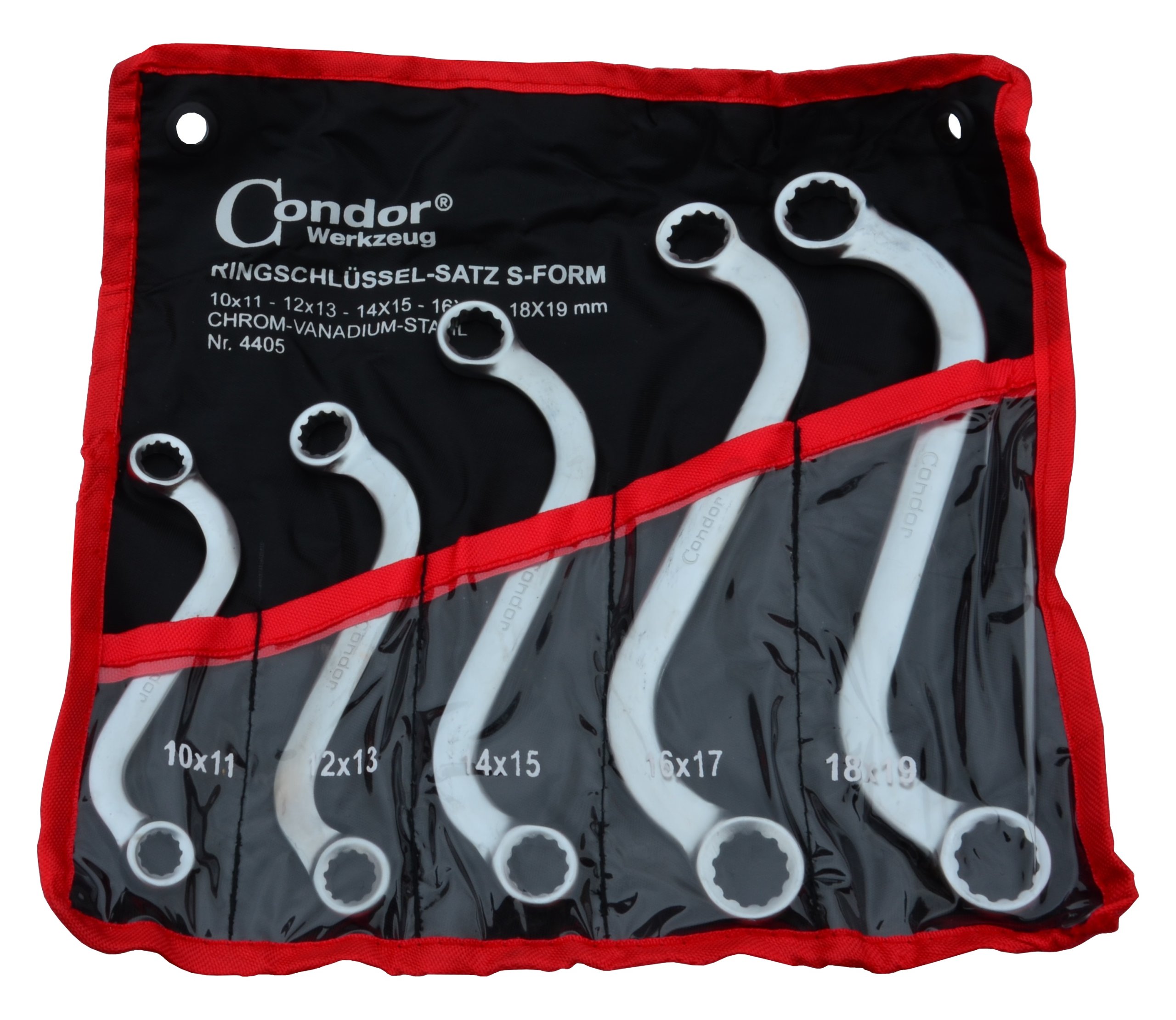 CONDOR KLUCZE OCZKOWE S 10 19 mm 5 el