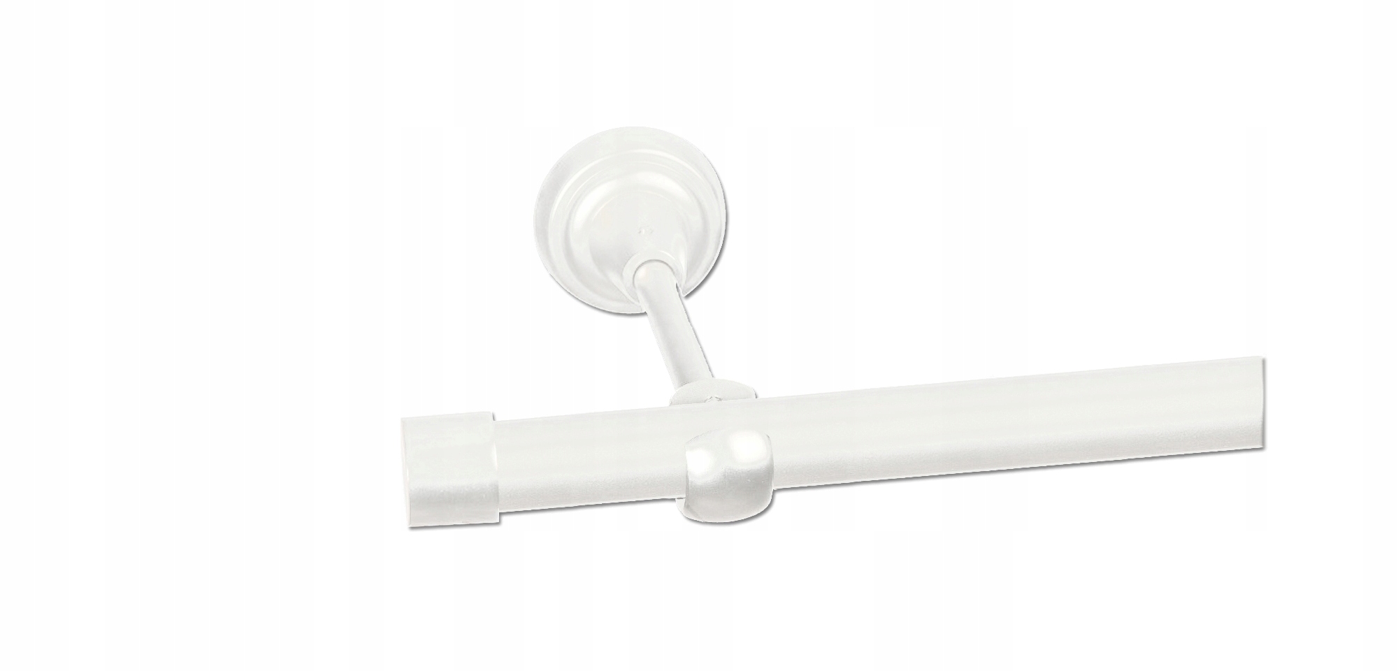 KARNISZ METALOWY UVERTURA POJEDYNCZY 19 mm / 150 Kolor biały czarny