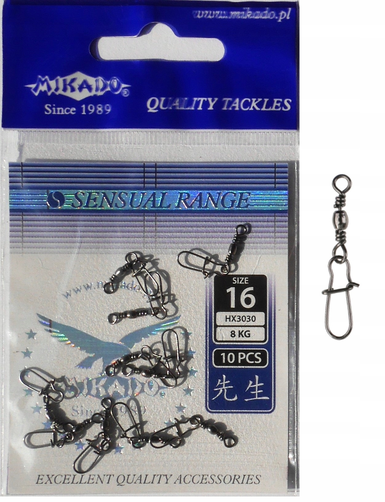 

Agrafki Fastlock z krętlikiem Mikado roz.16 HX3030