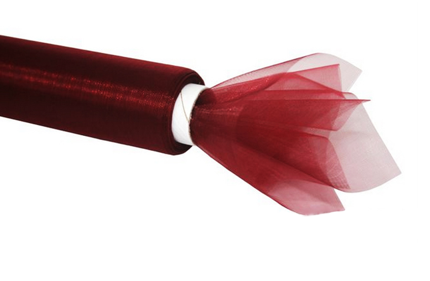 

Organza Wstążka Ślub Organtyna 9,3m Bordowa 36 cm