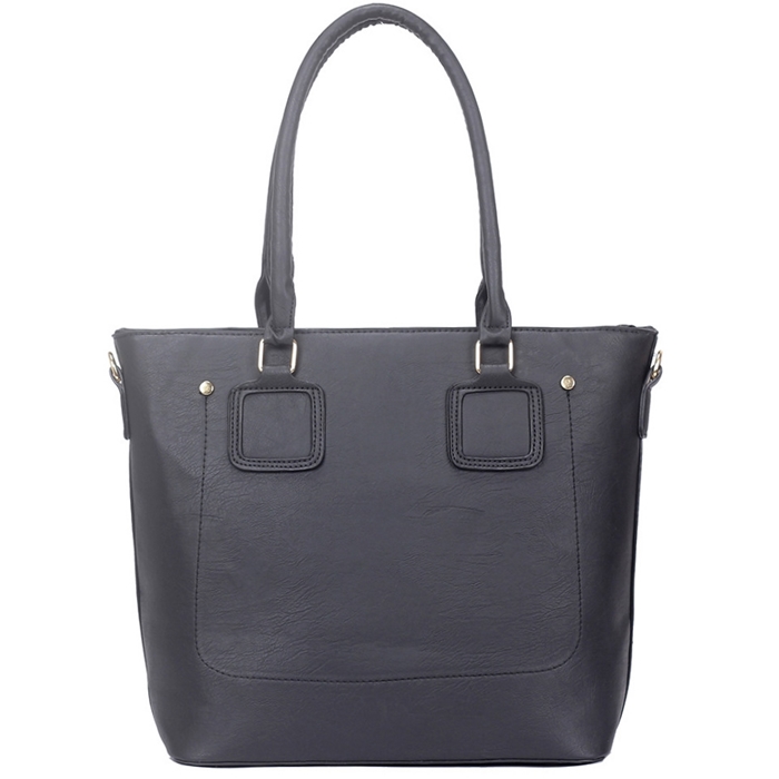 

Shopper Bag Czarna Torebka Do Pracy Łódka Na Ramię
