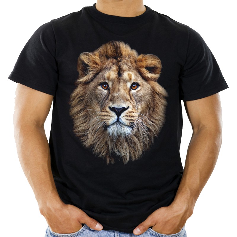 

Koszulka z lwem lew głowa lwa t-shirt -XL- Hq