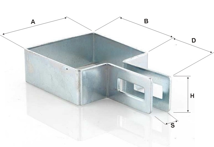 Obejma 100x100 ocynk startowa końcowa panel ogrodz EAN (GTIN) 5905616010304