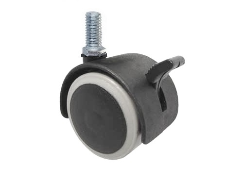 

Kółko 40mm Z Gwintem M8 Do Mebli Gumowe Z Hamulcem