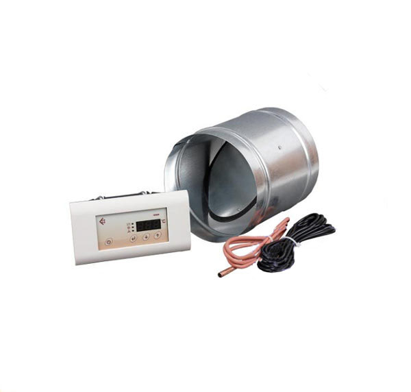 Ovladač krbu s škrticí klapkou fi 150 MSK/P150