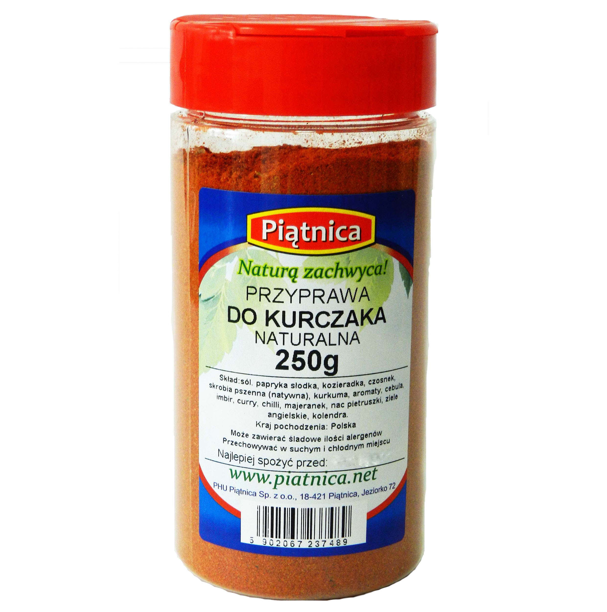 Naturalna Przyprawa do Kurczaka 250g PIĄTNICA