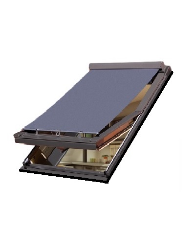 Vonkajšia markíza na strešné okno 78 x 160 cm šedá 090