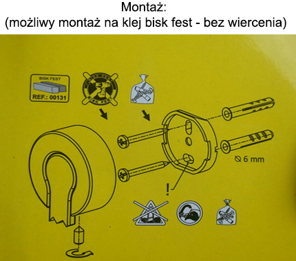 WIESZAK KĄPIELOWY 620 mm VENTURA BISK 05315 CHROM Marka Bisk