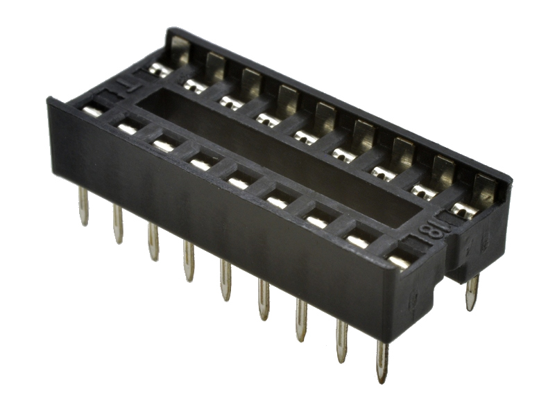 

Podstawka zwykła 18 Pin wąska 2,54mm x10szt