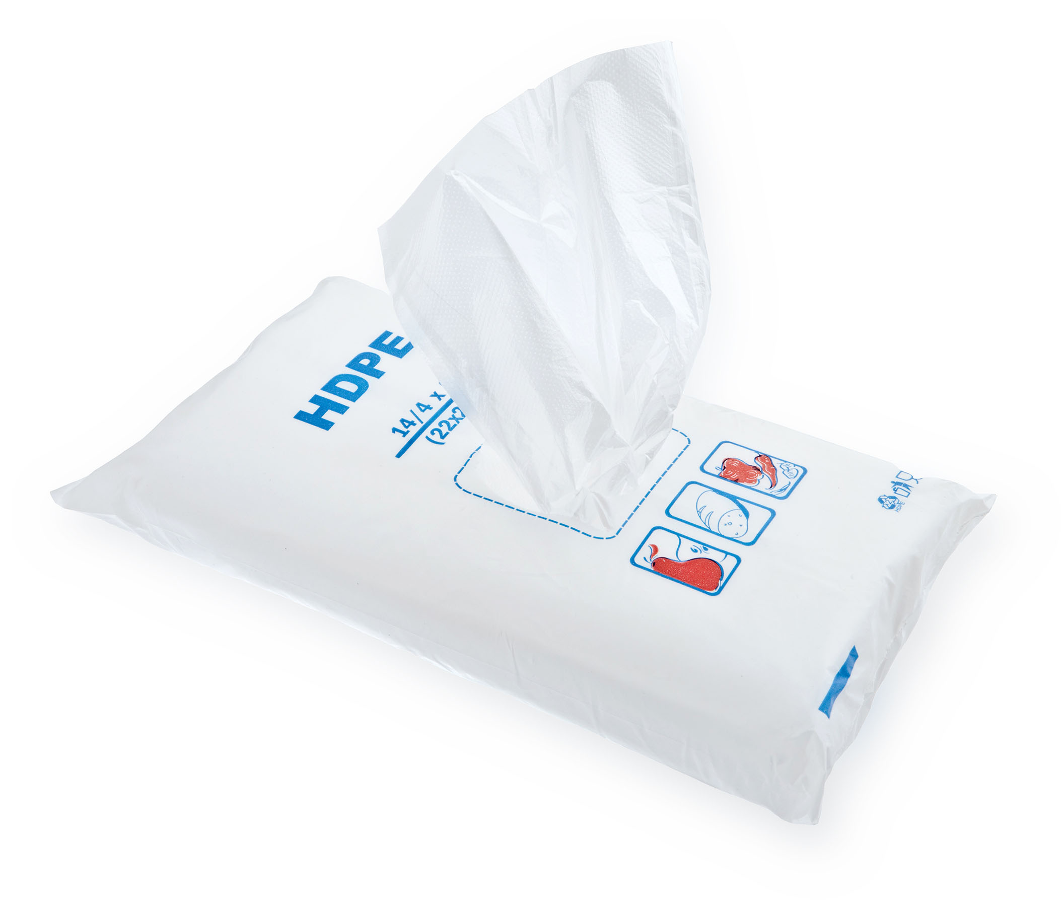 

Woreczki Jednorazowe Hdpe 14/4x26, 22x26 800 szt.