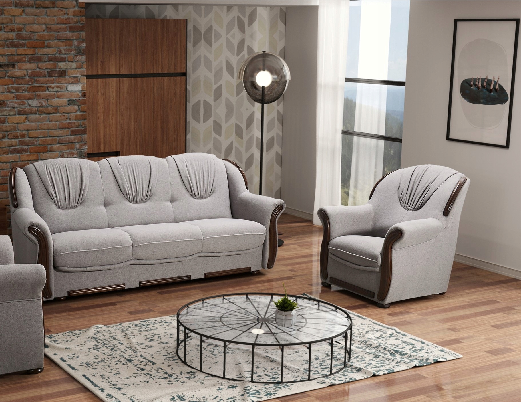 Комплект мебели диван и два кресла кровати