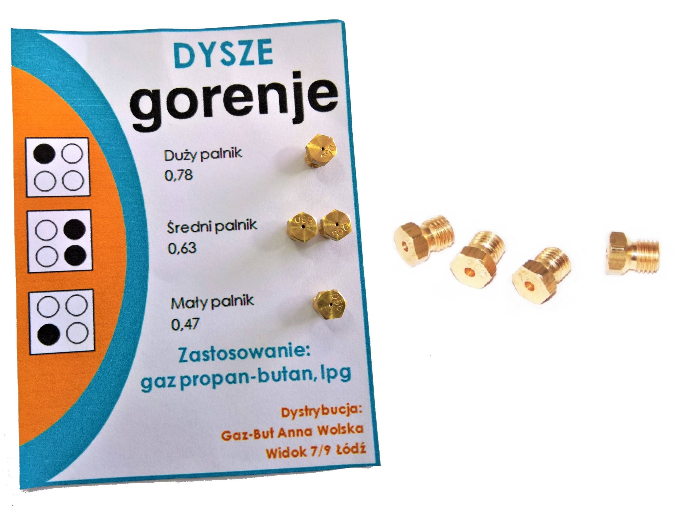 

Dysze do kuchenki Gorenje na gaz propan-butan Łódź