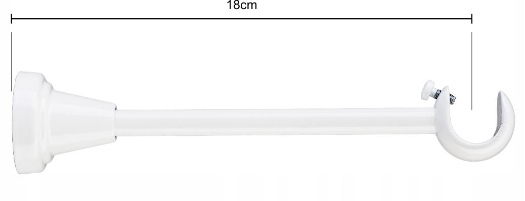 WSPORNIK 19 MM POJEDYNCZY OTWARTY KARNISZE METAL Kolor biały czarny srebrny inny kolor