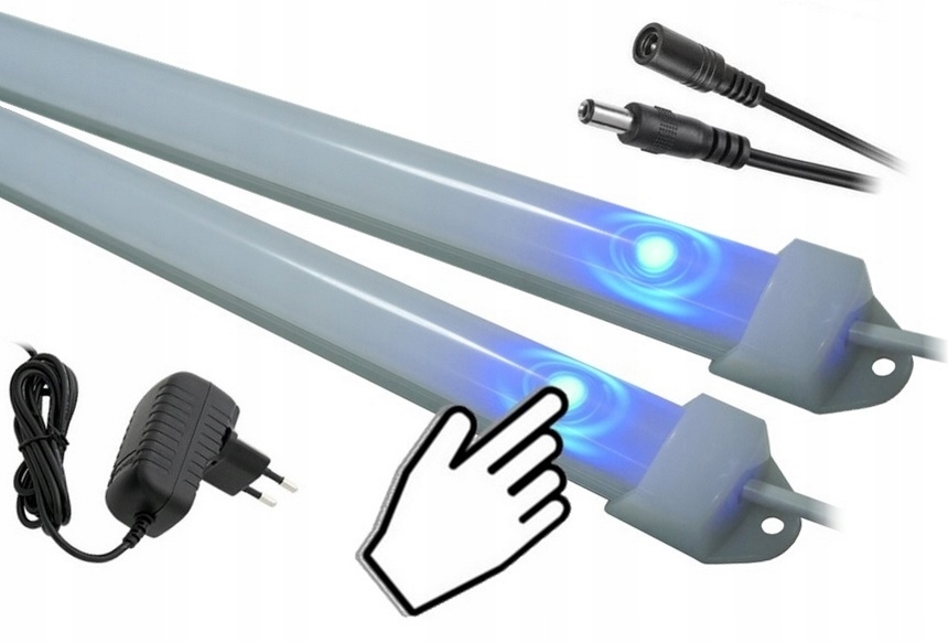 Led podskříňková kuchyňská lišta 2x40 cm Nastavitelná